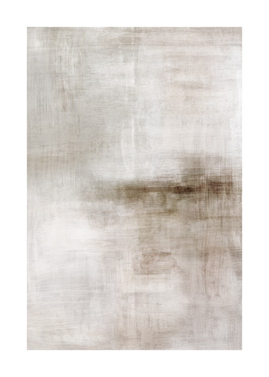Beige Abstract Painting No1 Poster 0