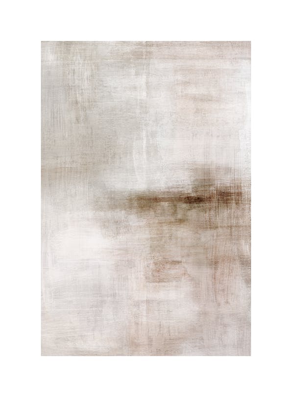 Beige Abstract Painting No1 Poster (50x70 cm) - Poster