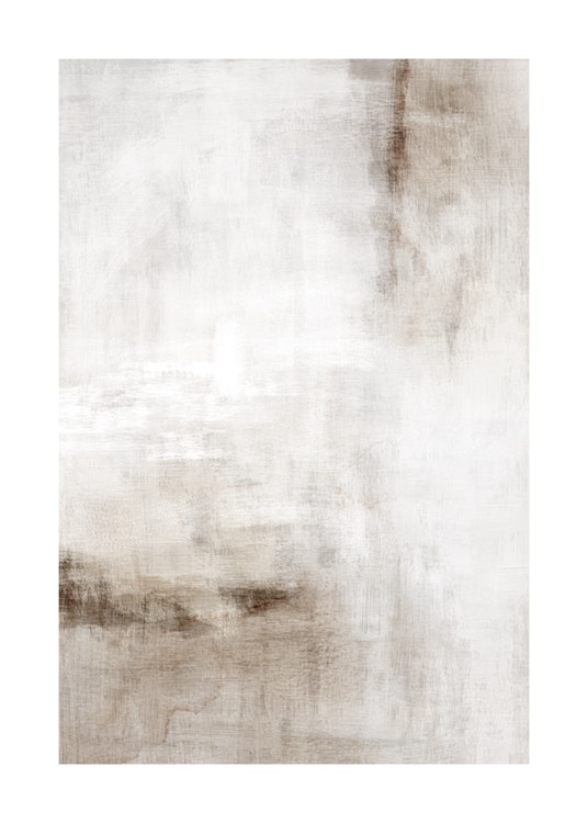 Beige Abstract Painting No2 Poster 0