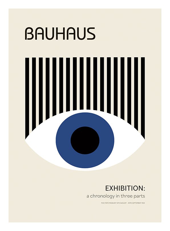 Bauhaus Eye Plakat (21x30 cm)- Bauhaus Poster
