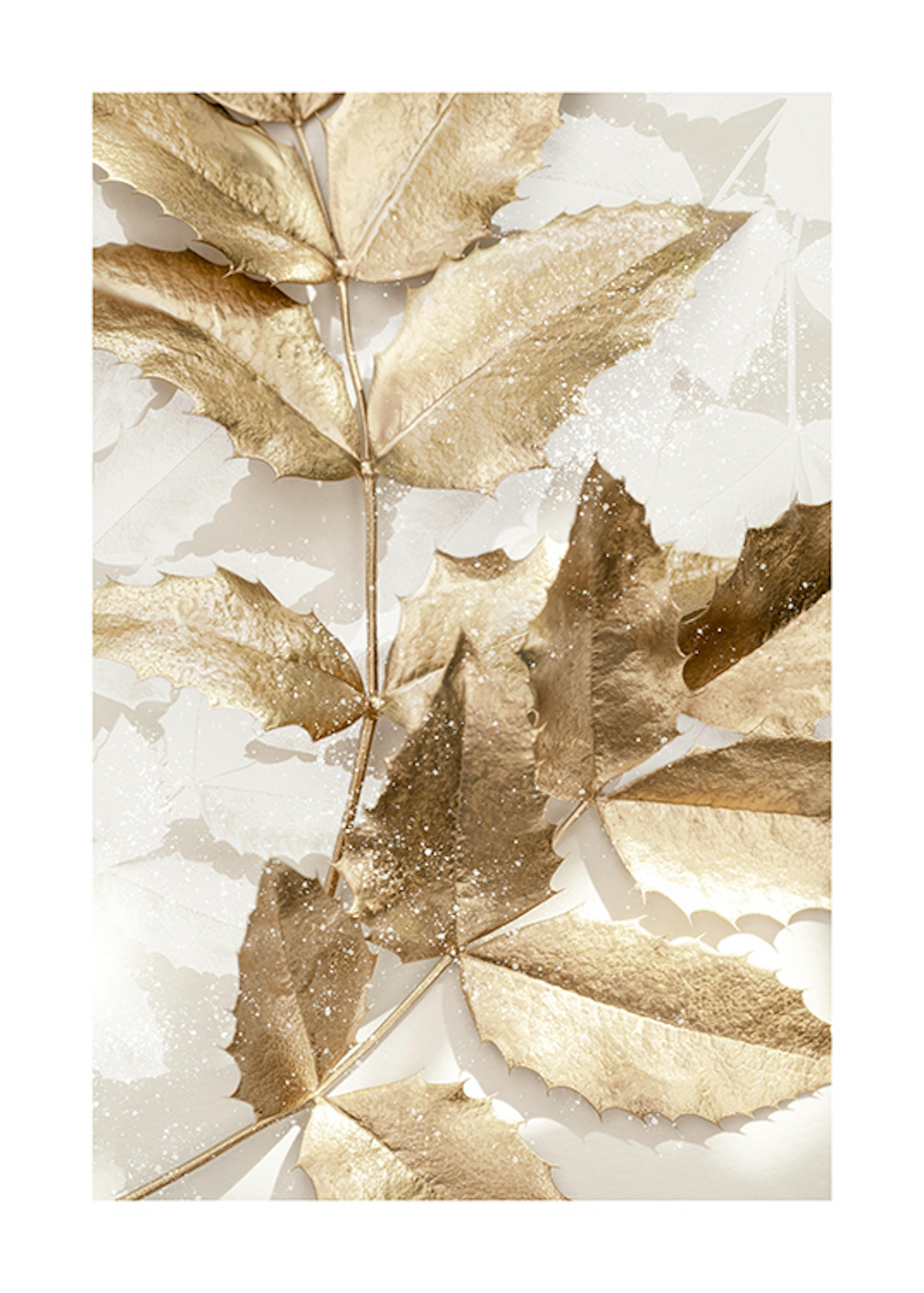 Golden Leaves No1 Print
