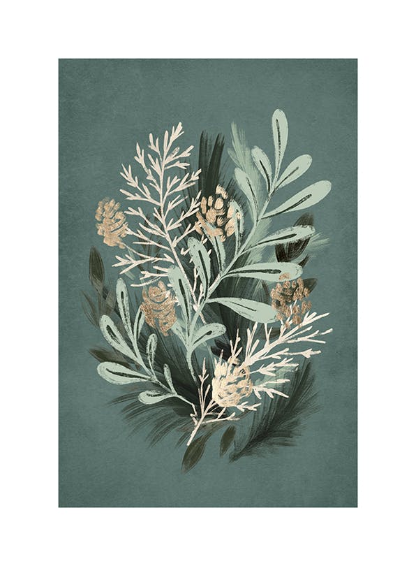 Holiday Botanical Poster (13x18 cm)-Poster