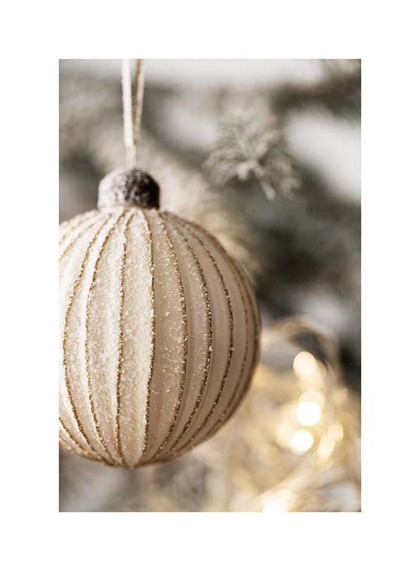 Golden Bauble Print (13x18 cm)