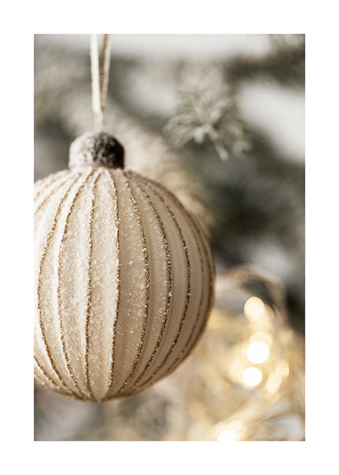 Golden Bauble Poster