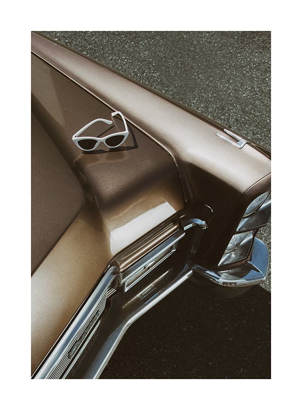 Sunny Cadillac Affiche (50x70 cm)