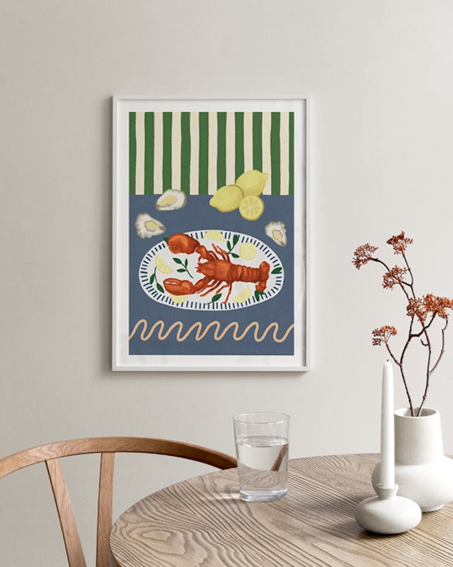 Lobster Plate Poster