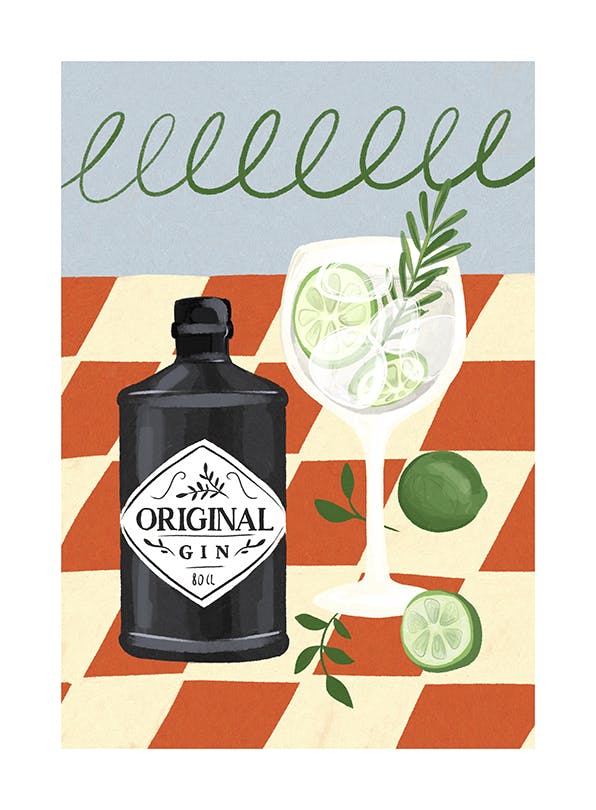Original Gin Plakat (30x40 cm)