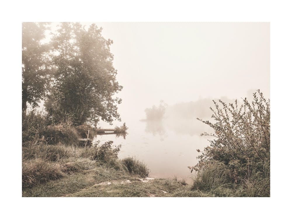Misty Morning Lake Juliste 0