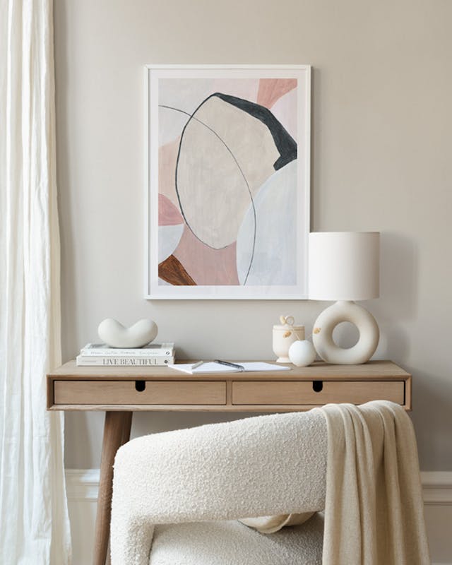 Dusty Pink Abstract No1 Poster