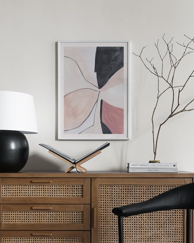 Dusty Pink Abstract No2 Poster