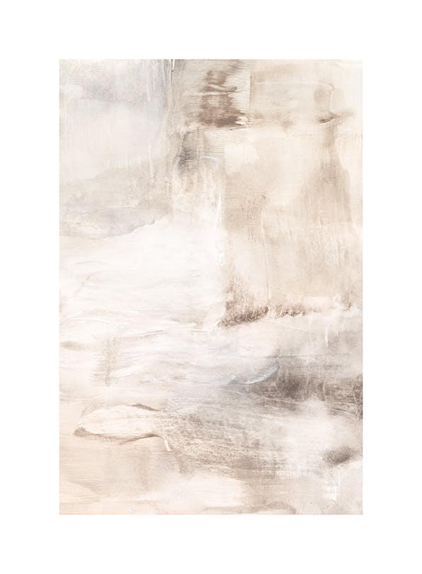 Soft Beige Painting No1 Poster (50x70 cm) - Poster