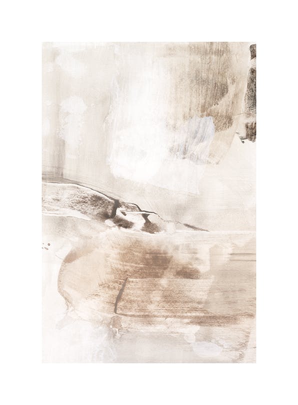 Soft Beige Painting No2 Poster (50x70 cm) - Poster