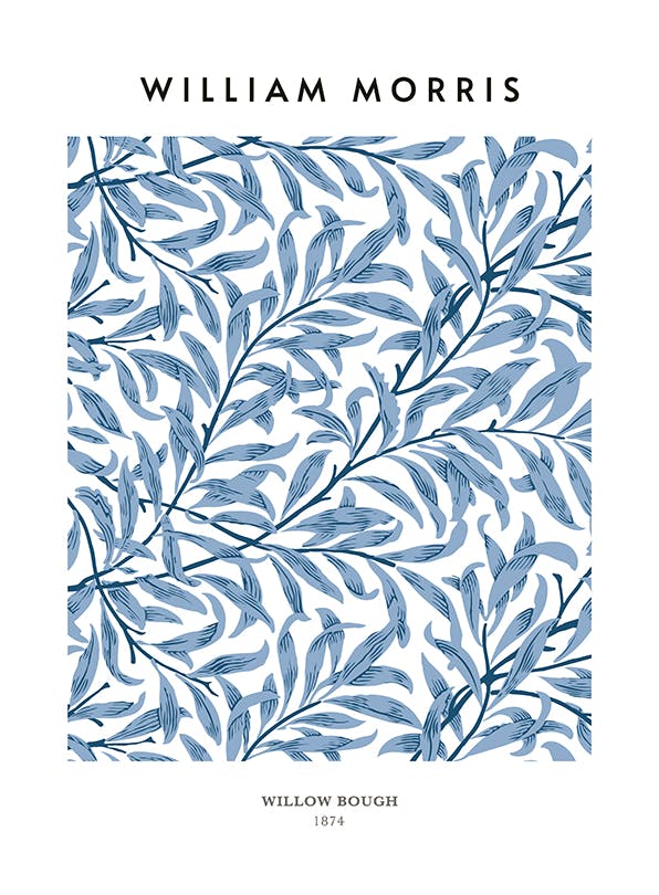 William Morris - Willow Bough No2 Plakat (50x70 cm) - Plakater > Malerier fra kjente kunstnere > William Morris Plakat