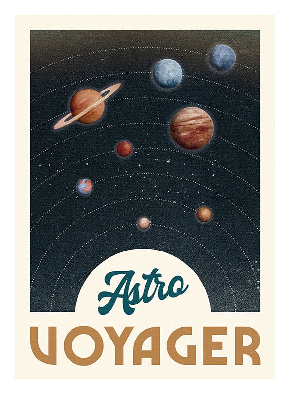 Astro Voyager Print (30x40 cm)
