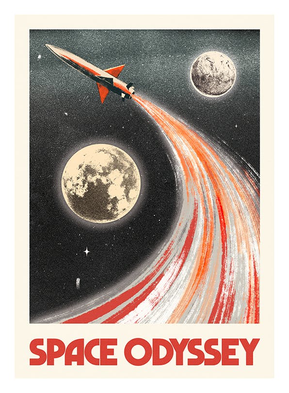 Space Odyssey Affiche (30x40 cm)