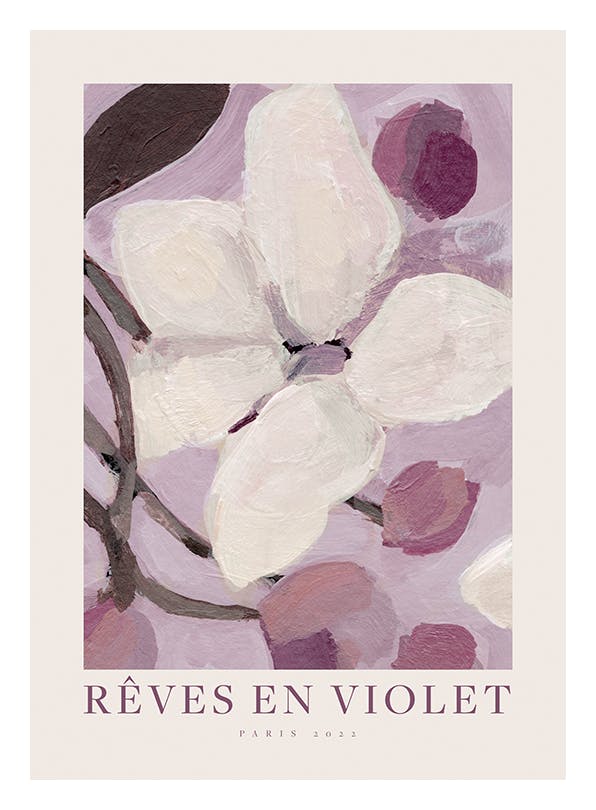 Rêves en Violet Poster (21x30 cm) - Poster