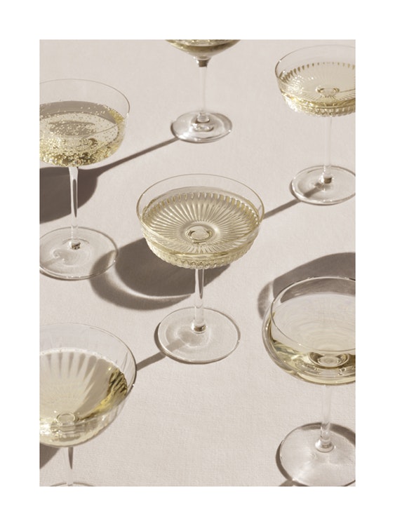 Glasses of Champagne Affiche 0