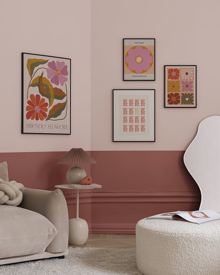 Candy Flowering Wall gallery wall