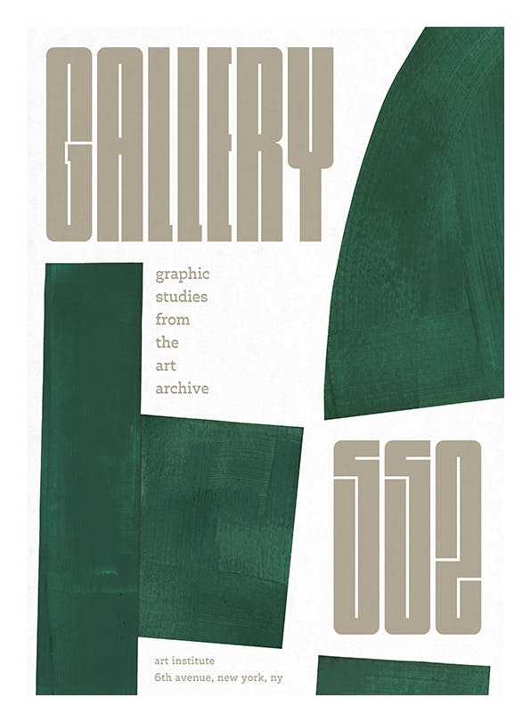 Gallery 552 Exhibition Poster (30x40 cm)