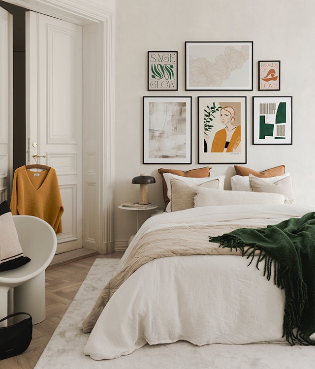 Bedroom wall art Gallery walls Desenio.co.uk