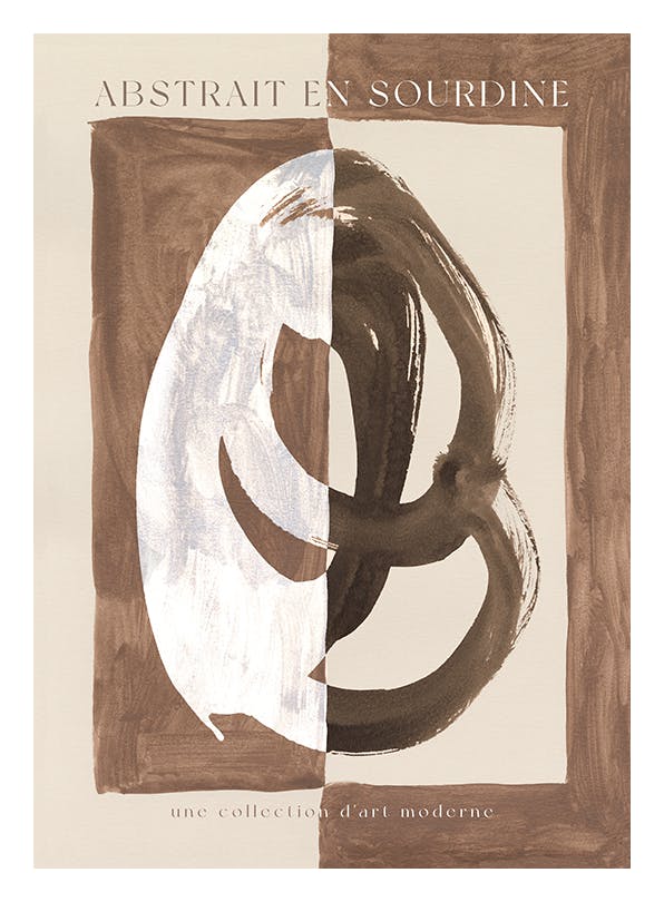 Abstrait En Sourdine Print (30x40 cm)