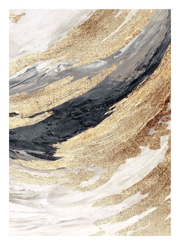 Gold Wave No2 Poster (30x40 cm)
