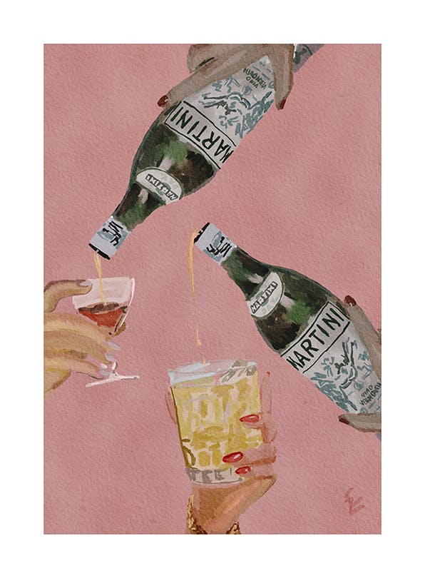 EkaterinaÂZagorska - One More Martini Please Poster (50x70 cm)