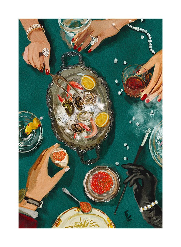 EkaterinaÂZagorska - Luxury Dinner Poster (30x40 cm)
