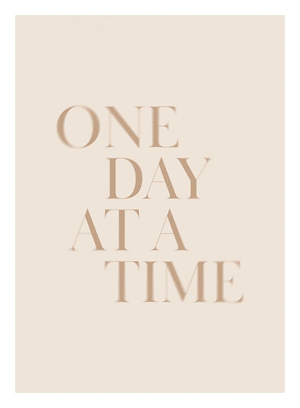 One at a Time Affiche (13x18 cm)