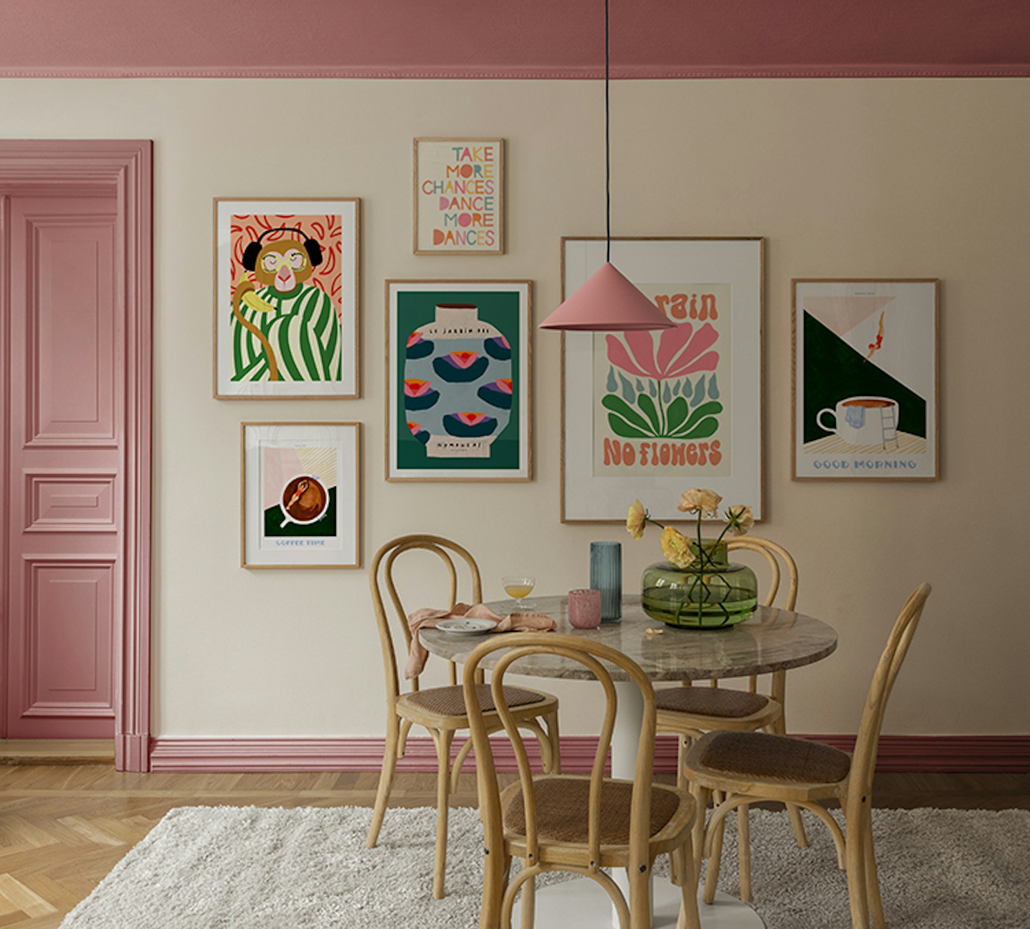 Picture wall for the kitchen. Stylish posters and art prints at Desenio
