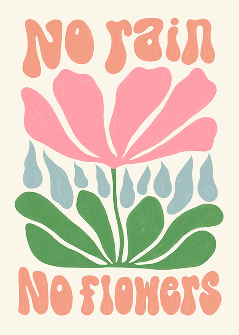 No Rain. No Flowers Affiche