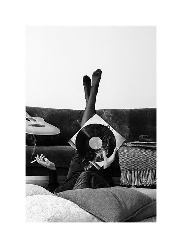 Smoky Vinyl Record Poster (50x70 cm)