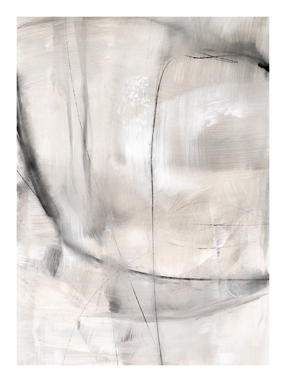 Abstract Greyscale No1 Poster 0