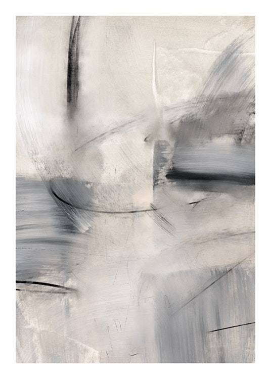 Abstract Greyscale No2 Poster 0