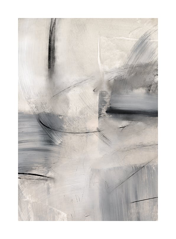 Abstract Greyscale No2 Plakat (50x70 cm)-Plakaty