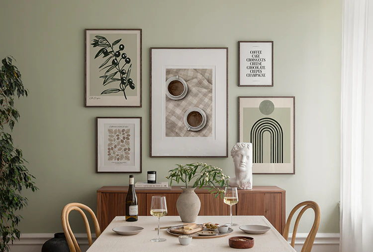Green Color Blocks Poster