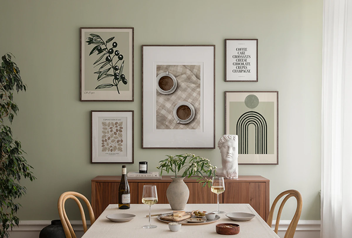 Green Color Blocks Poster