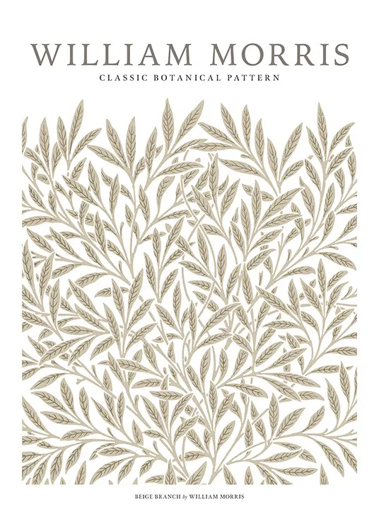 William Morris - Beige Branch Print 0