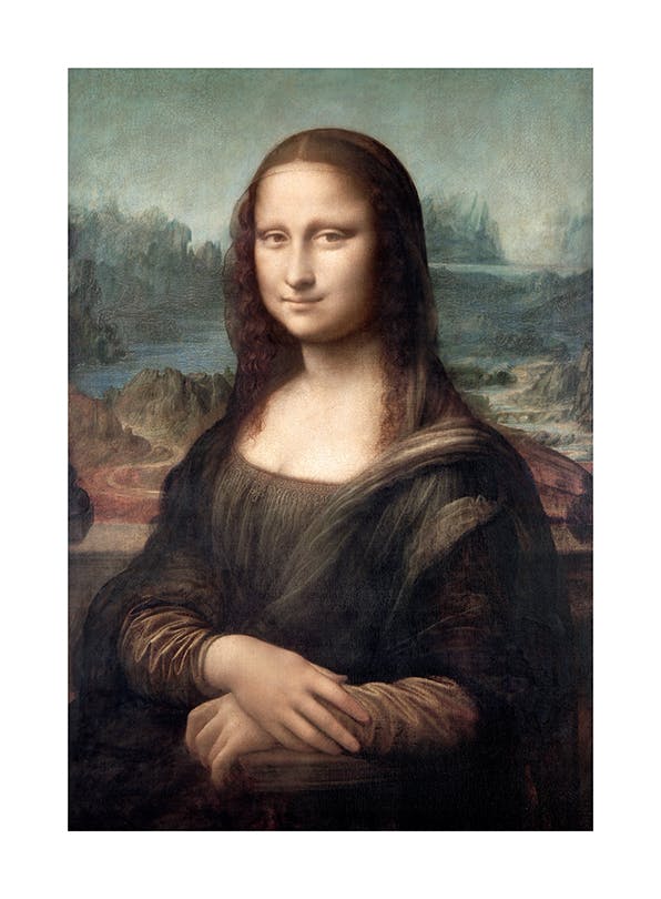 Leonardo da Vinci - Mona Lisa Plakat (30x40 cm)-Plakaty