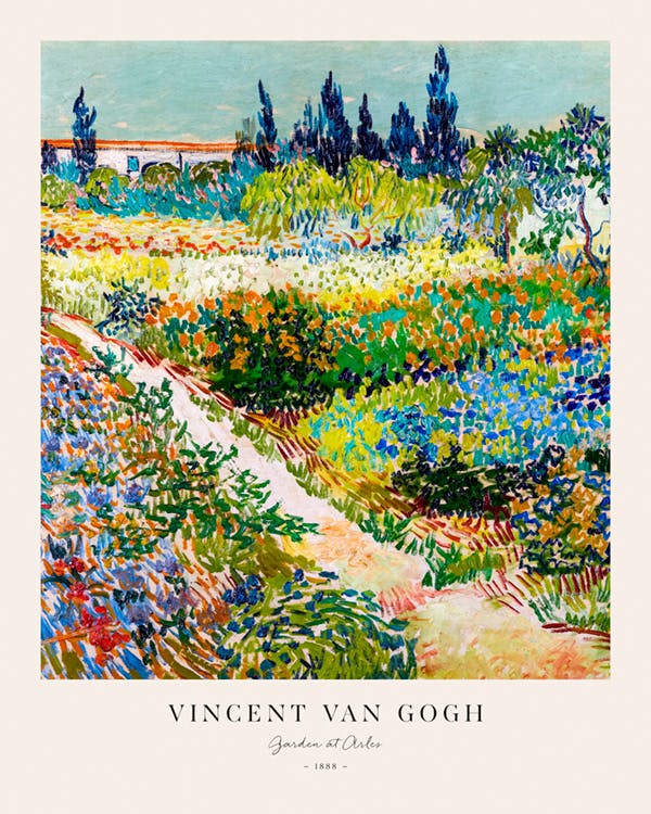 Van Gogh - Garden at Arles Plakát 0