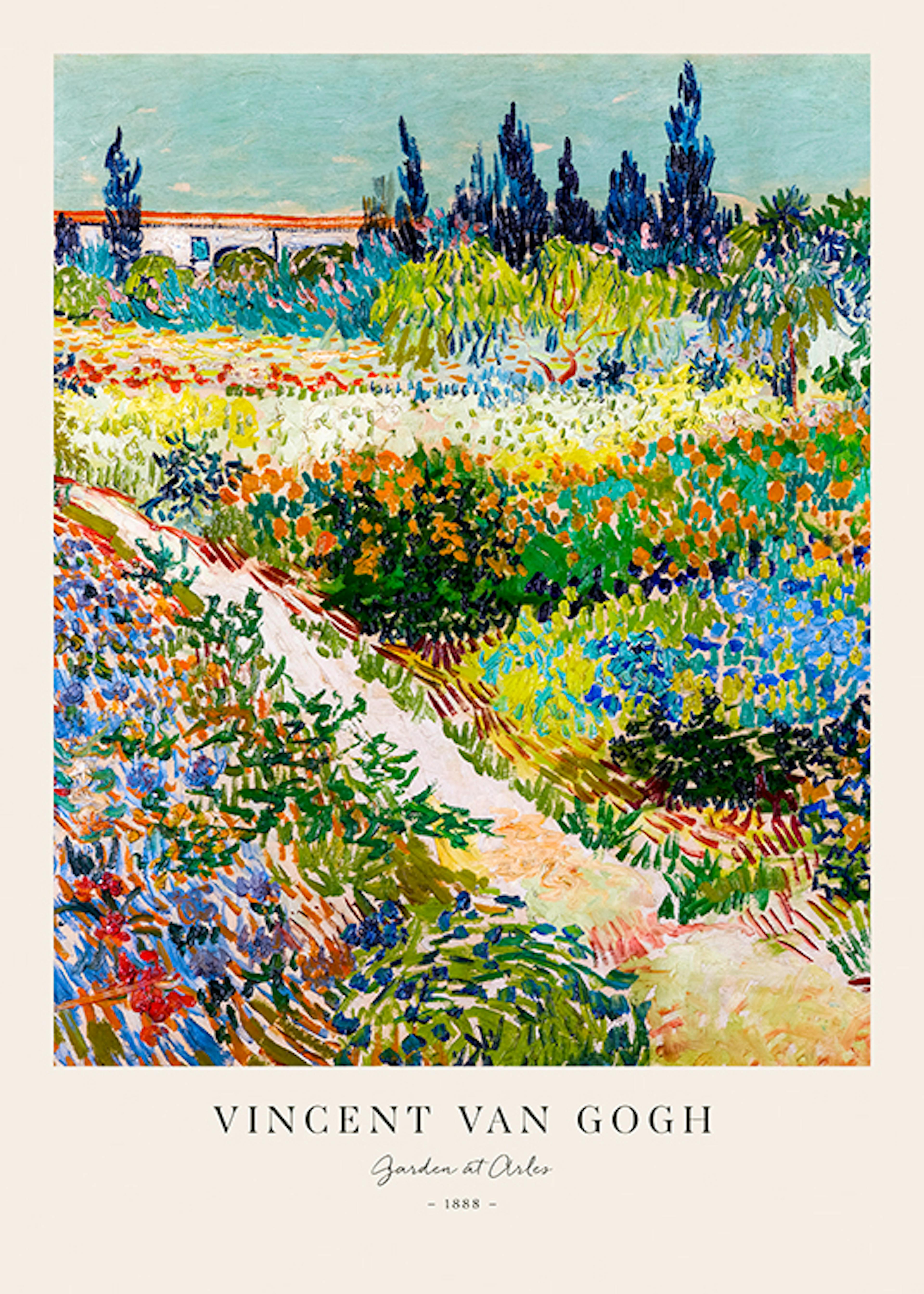 Van Gogh - Garden at Arles Plakat 0