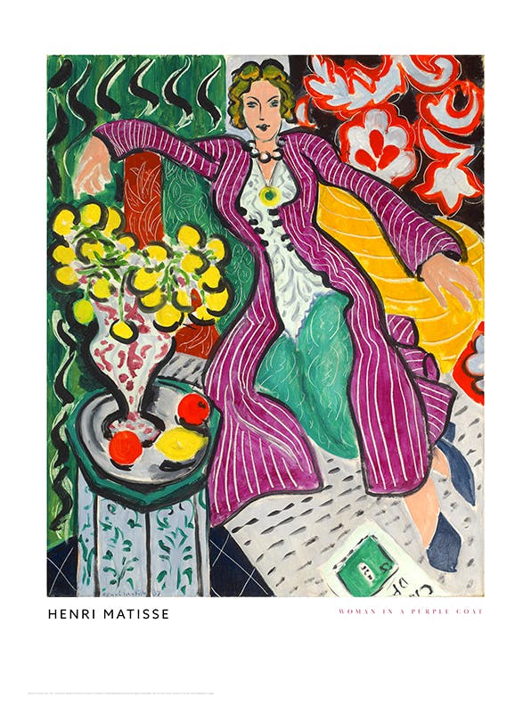 Matisse - Woman in a Purple Coat Poster (30x40 cm)