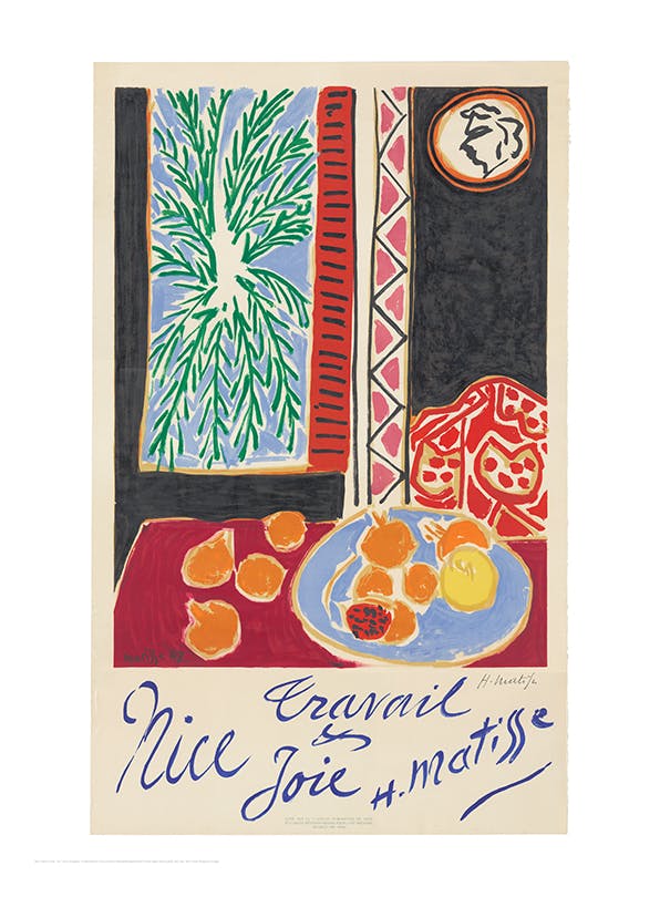 Matisse - Nice, Travail et Joie Plakat (50x70 cm)- Plakaty w stylu Matisse'a