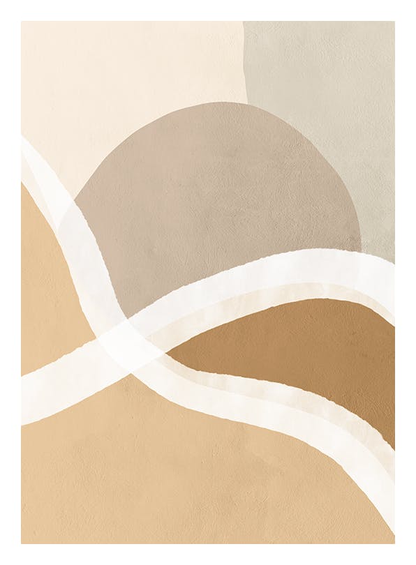 Warm Shapes No2 Poster (50x70 cm)-Poster
