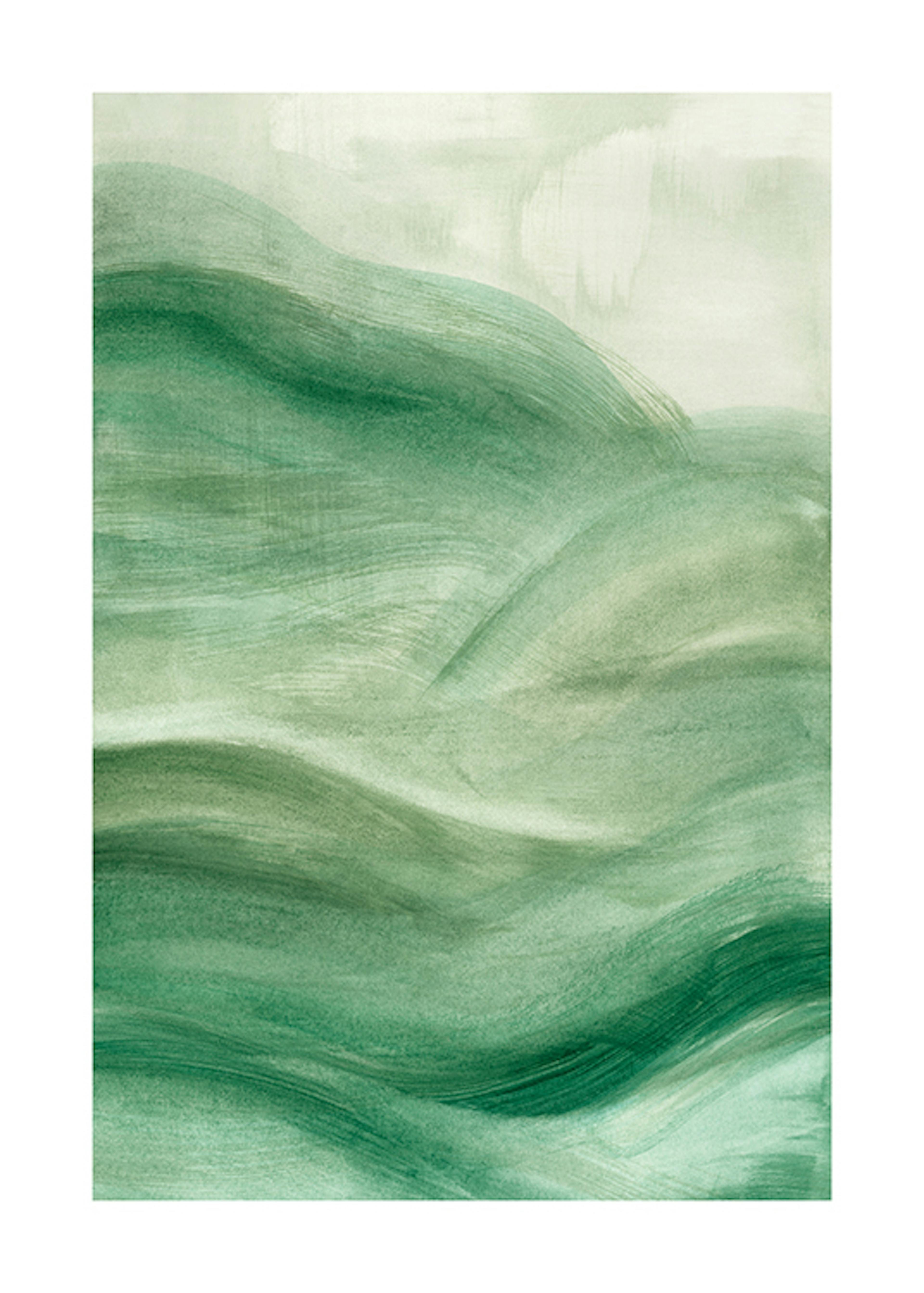 Flowy Green No2 Affiche 0
