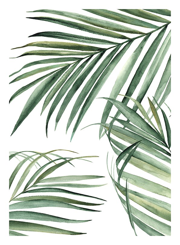 Painted Leaves Affiche (30x40 cm)