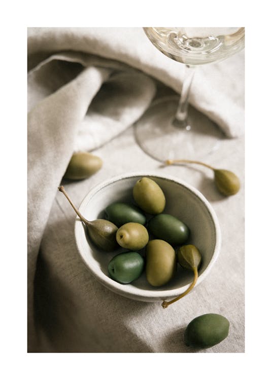 Bowl of Olives Affiche 0