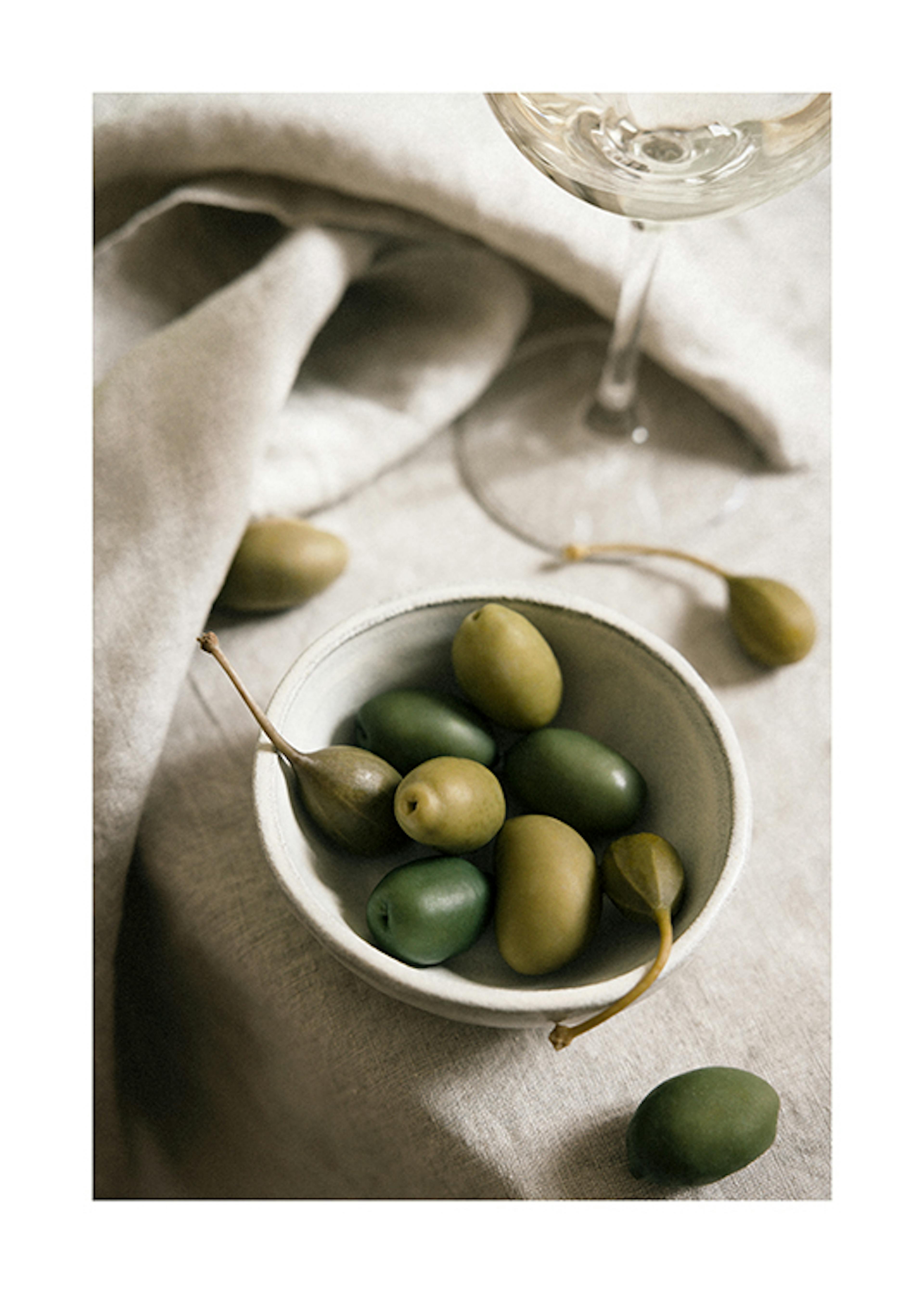 Bowl of Olives Plakat