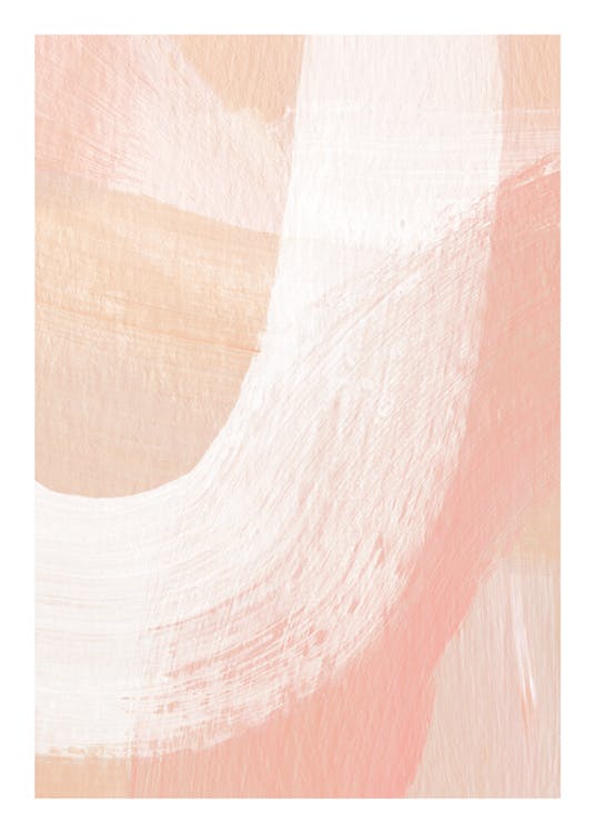 Peachy Abstract No2 Affiche 0