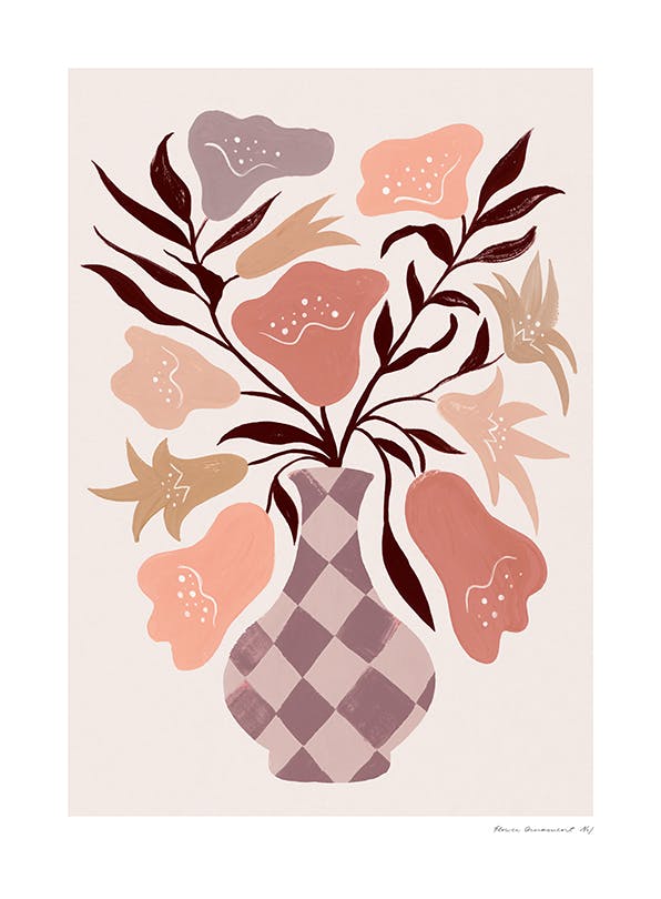 Flower Ornament No1 Print (21x30 cm)